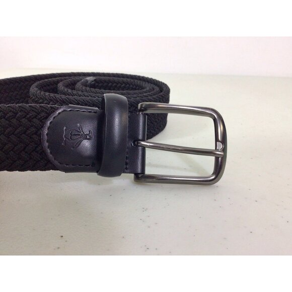 Penguin Black Braided Belt Made in USA Mens Large 38-40 - Picture 7 of 7